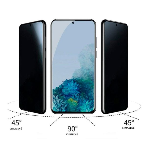 5D Anti spy privacy ochranné tvrzené sklo Samsung Galaxy S20 Ultra