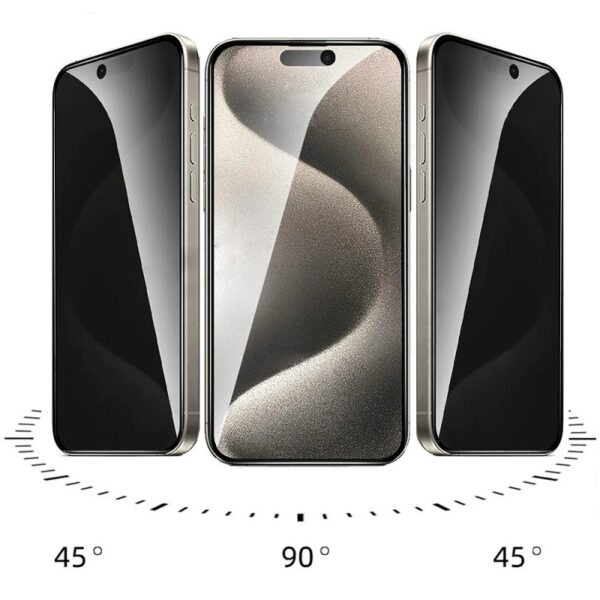 5D Anti spy privacy ochranné tvrzené sklo Apple iPhone 15 Pro Max