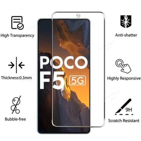 3D Ochranné tvrzené sklo Xiaomi Poco F5 Pro