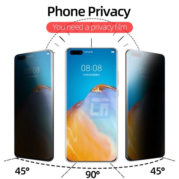 5D Anti spy privacy ochranné tvrzené sklo Huawei Mate 40 pro