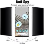 5D Anti spy privacy ochranné tvrzené sklo Google Pixel 7A