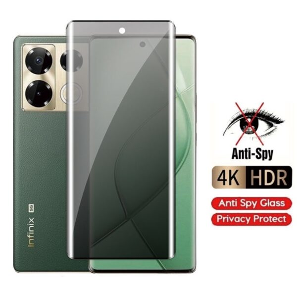 5D Anti spy privacy ochranné tvrzené sklo Infinix Note 40 Pro