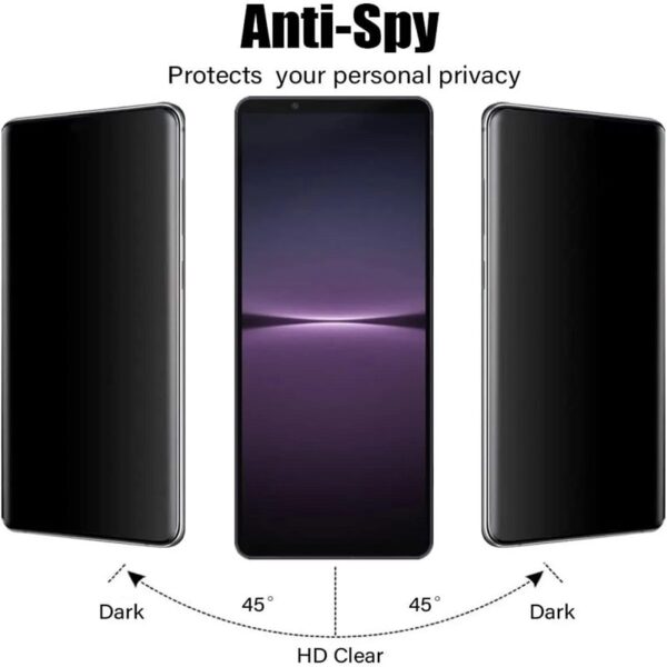 5D Anti spy privacy ochranné tvrzené sklo Sony Xperia 1 II