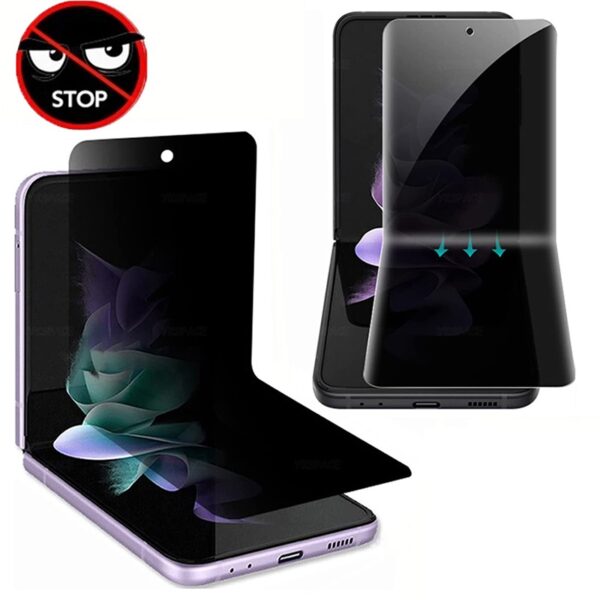 5D Anti spy privacy ochranné tvrzené sklo Samsung Galaxy Z Flip 4